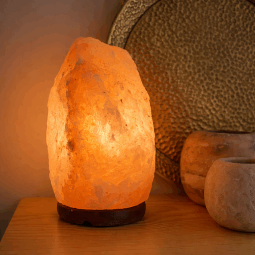 Zoutlamp Roze:Oranje incl. snoer en LED lamp (3-4 kg) 2 Zoutlamp Roze:Oranje incl. snoer en LED lamp (3-4 kg)